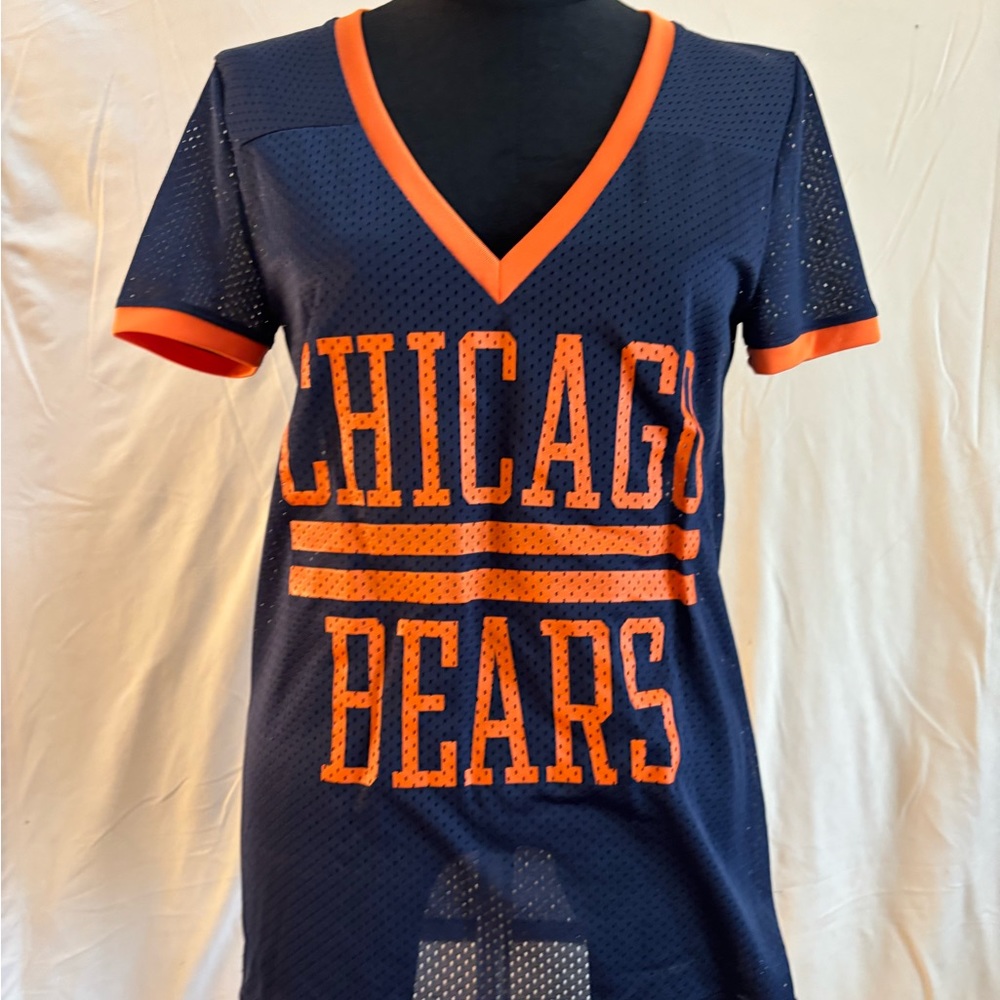 PINK Victoria's Secret Navy and Orange Chicago Bears Jersey
